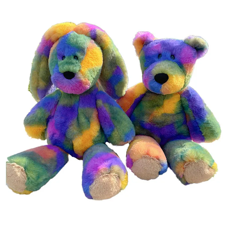

The Five Colours Plush Animals Doll Creativity Stuffed Bear Rabbit Pig Plush Toy Home Decor Pillow For Child Baby Christmas Gift