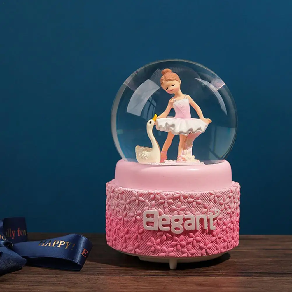 Балетная танцующая девушка день Святого Валентина Глобус стеклянная