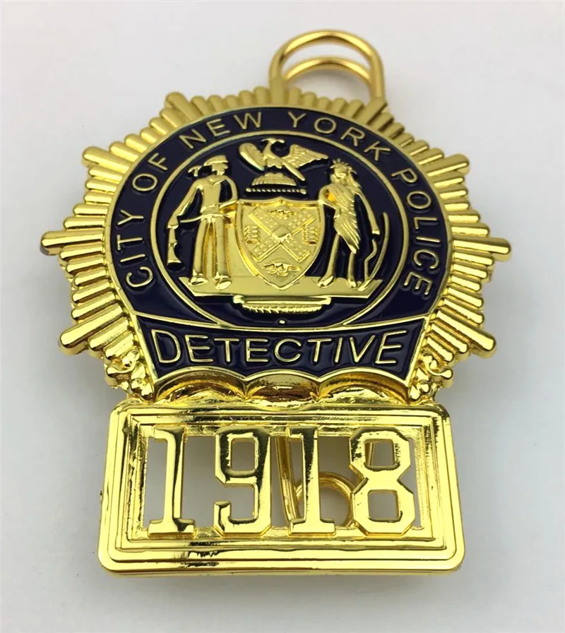 Металлический значок для полиции Нью Йорка косплей полицейский инспектор