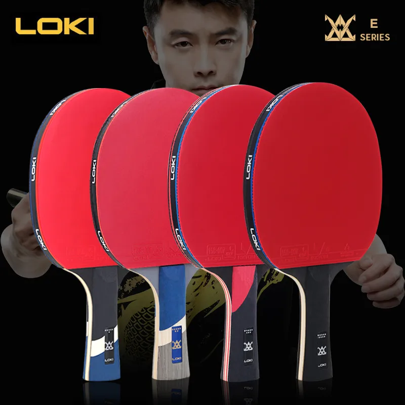 

LOKI E Series High Sticky Table Tennis Racket Carbon Blade PingPong Bat Competition Ping Pong Paddle for Fast Attack and Arc