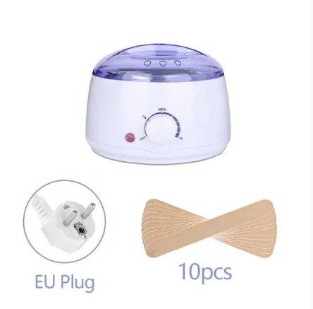 

Mini Wax Dipping Pot Kit 50pcs Wood Stickers Electric Hair Removal Wax Machine Heater Waxing Hands Feet Body Paraff GH12