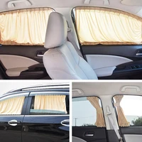 4pcsset car curtain anti uv side window sunshades shield sliding mesh car curtain protection cover car interior for cars suv