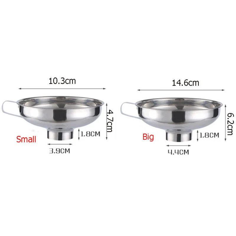 Кухонные инструменты широкая Воронка с ручкой консервные банки из нержавеющей