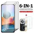 Защитное стекло для Xiaomi Redmi Note 10 Pro Max, 10 Pro, 10S, закаленное, 6 в 1