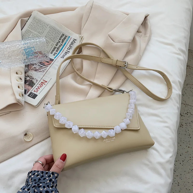 

Fashion Womens Handbags Design Pearl Women's 2021 New Shoulder Bag Large Capacity Versatile Portable Messenger Purses