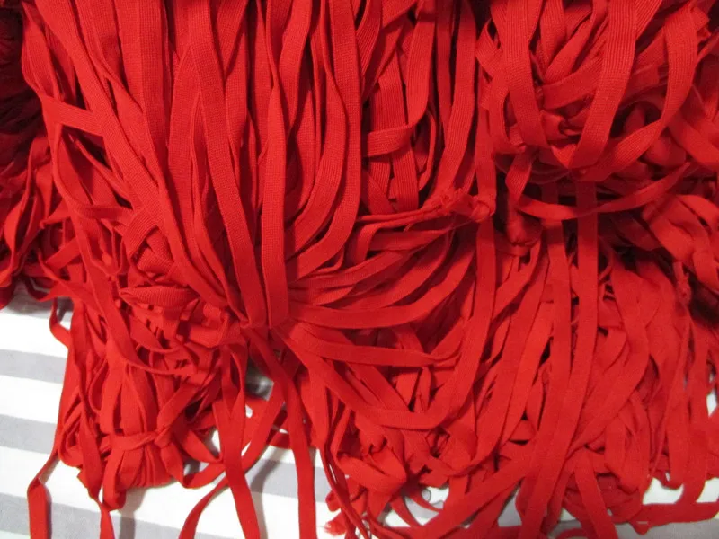 10 мм Вязание тесьма в полоску спортивные штаны ткань Эластичная лента растяжения