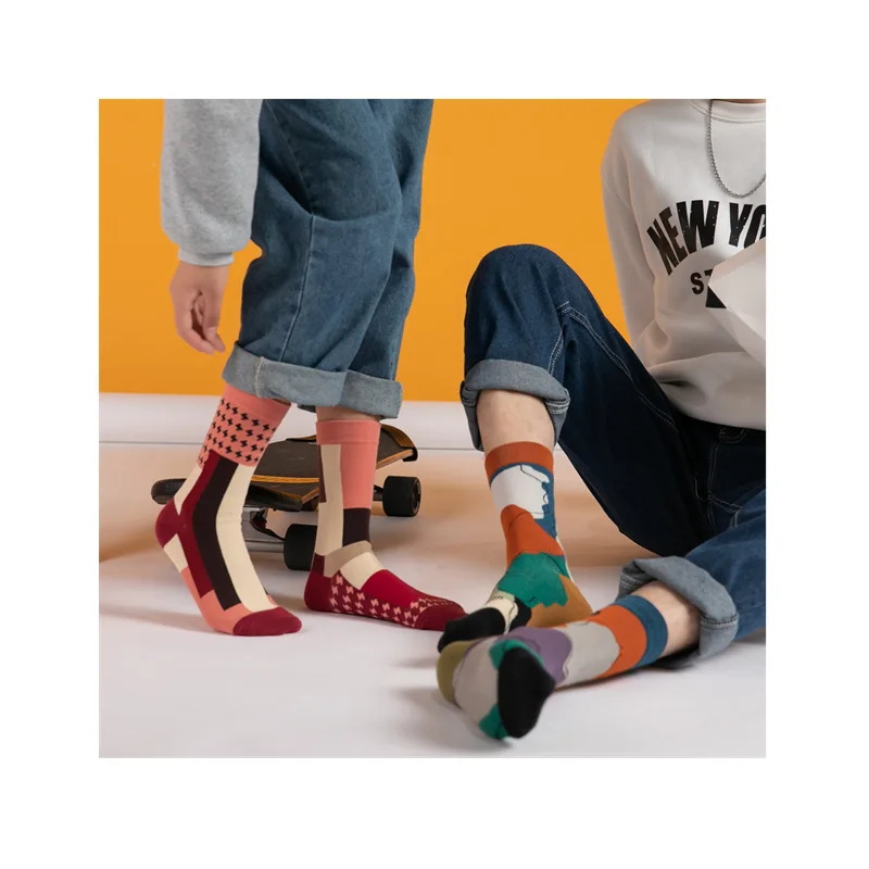 

Women Socks Socks 2020 Autumn New Fashion Breathable Comfortable Happy Socks Printed Creative Cute Trendy Socks Casual Women