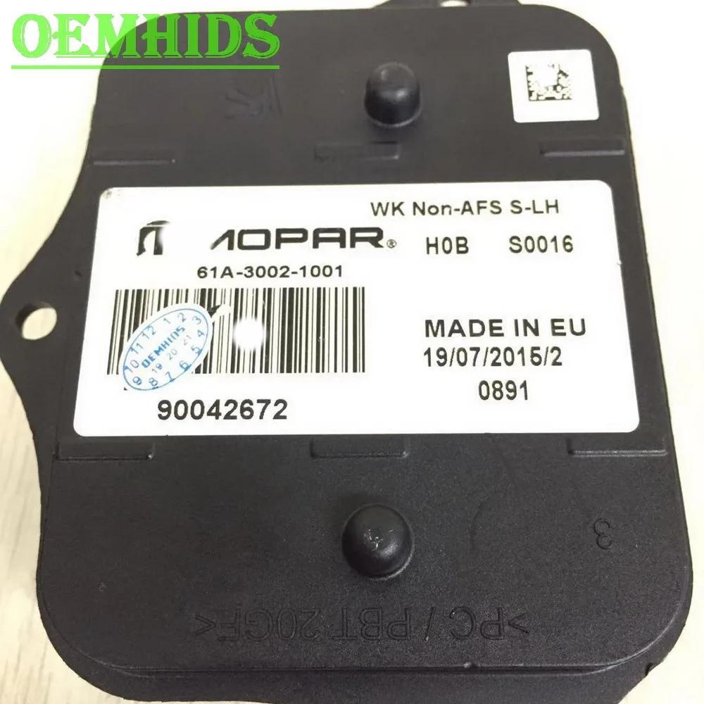 

90042672 61A-3002-1001 LH OEM Ballast used OEMHIDS Headlight control module AFS Leistungsmodul RH 90042671 61A-3002-1003