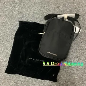 alyx backpack men women high quality nylon 1017 9sm alyx vertical bag front metal letter logo inside leather mark camera bag free global shipping