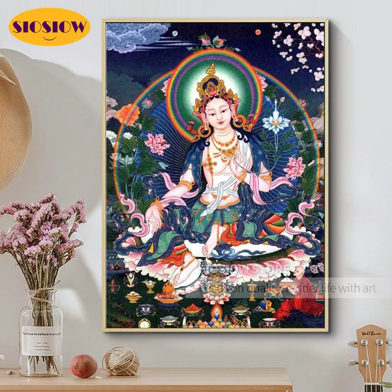 Набор для алмазной вышивки 5D SIOSIOW мозаика сделай сам из алмазов в виде Будды