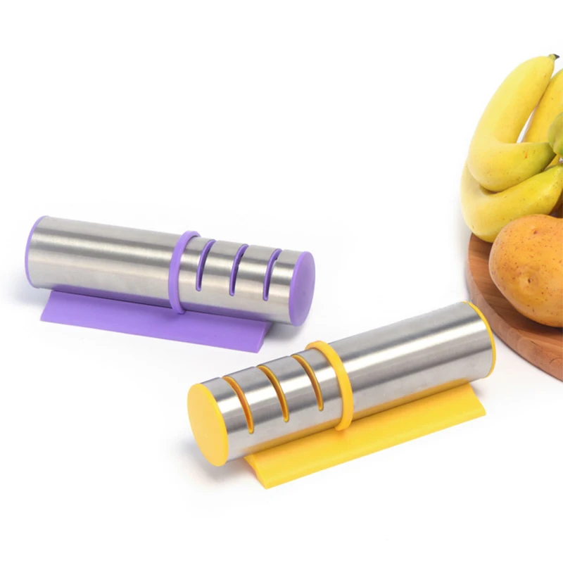 

1 Pcs Cylinder Integrated Three Bayonet Roller Grinding Stone Ceramic Carborundum Knife Sharpener Kitchen Tools