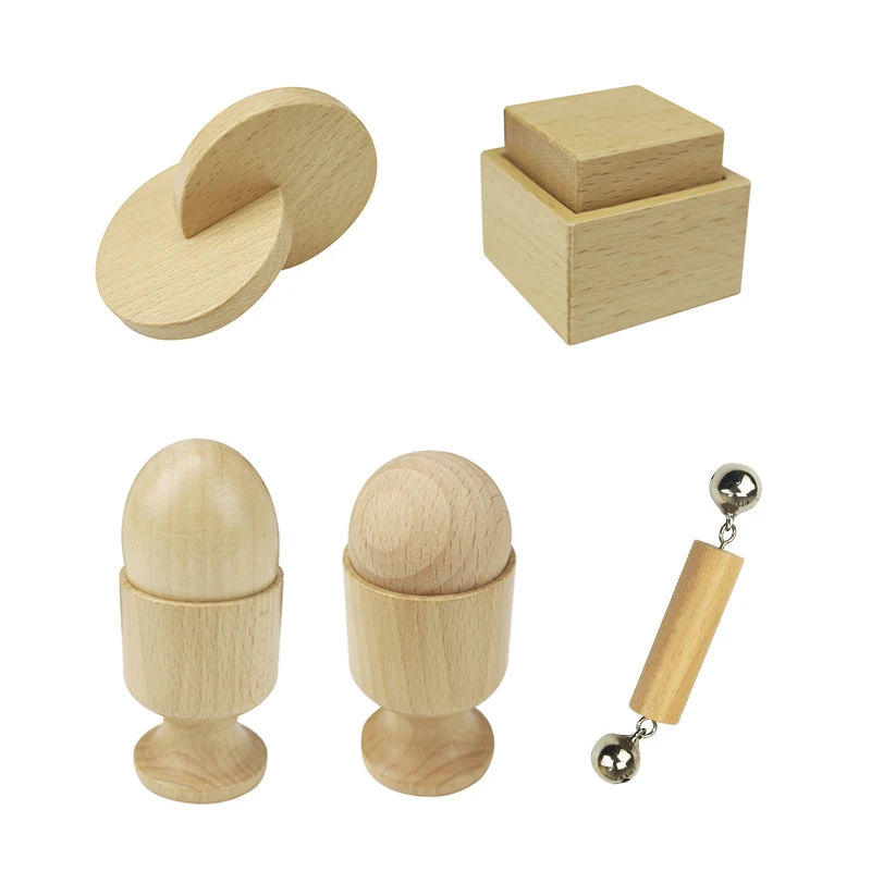 

Mongolian Infant Teaching Aids Wooden Egg Cup Square Ball Combination 0-3 Years Old Grasping Practice 5 Sets of Puzzle Toys