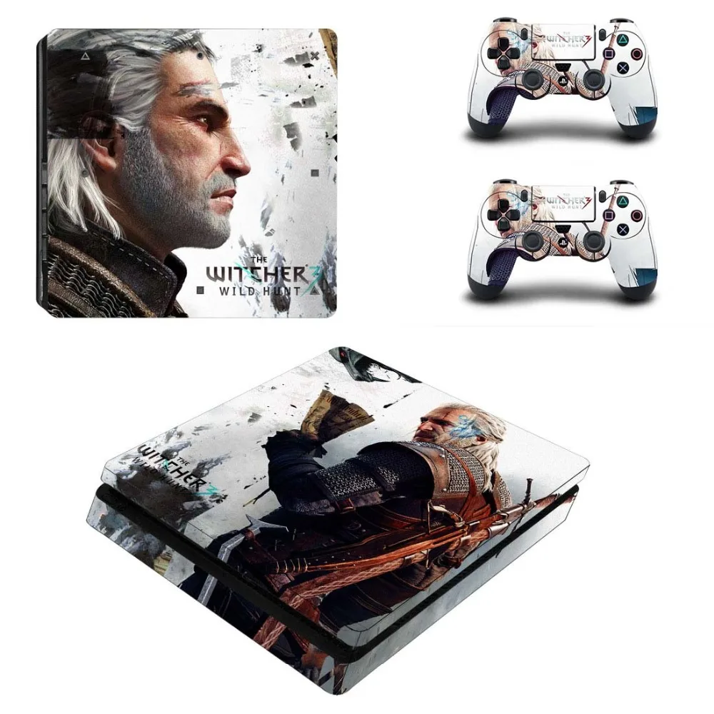 Wild Hunter полная лицевая панель PS4 тонкая кожа Виниловая наклейка, стикер для Playstation 4 консоль и контроллер PS4 наклейка