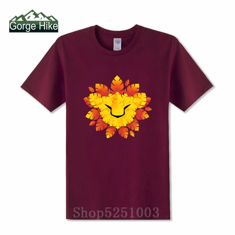Футболка HAKUNA MATATA мужская с принтом кленового листа модная смешная рубашка