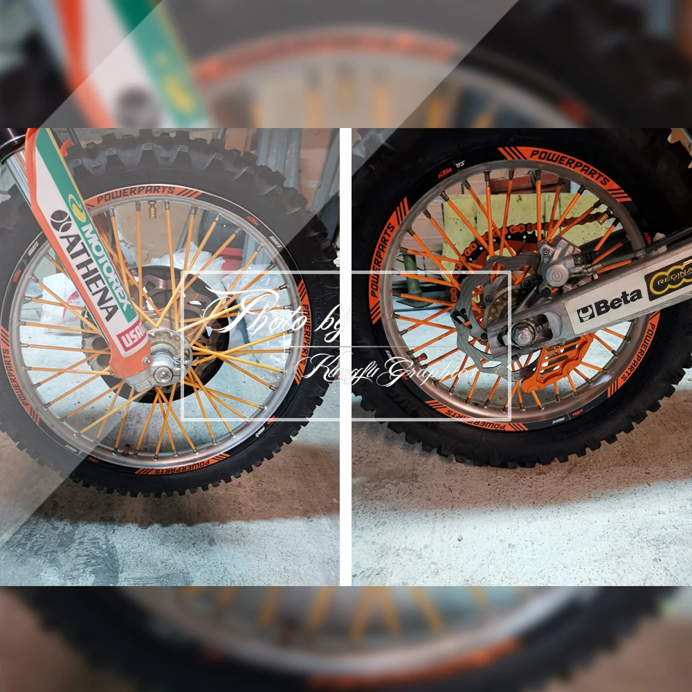 Оригинальная виниловая наклейка HUMAART для мотоцикла внедорожника оранжевого