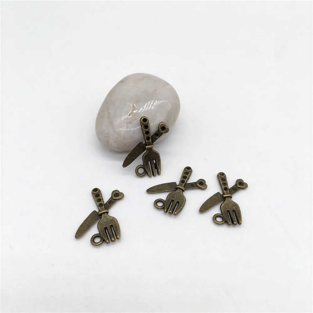 70 pcs tableware knife and fork charms For DIY handmade Necklace earring bracelet Jewelry Making accessories | Украшения и