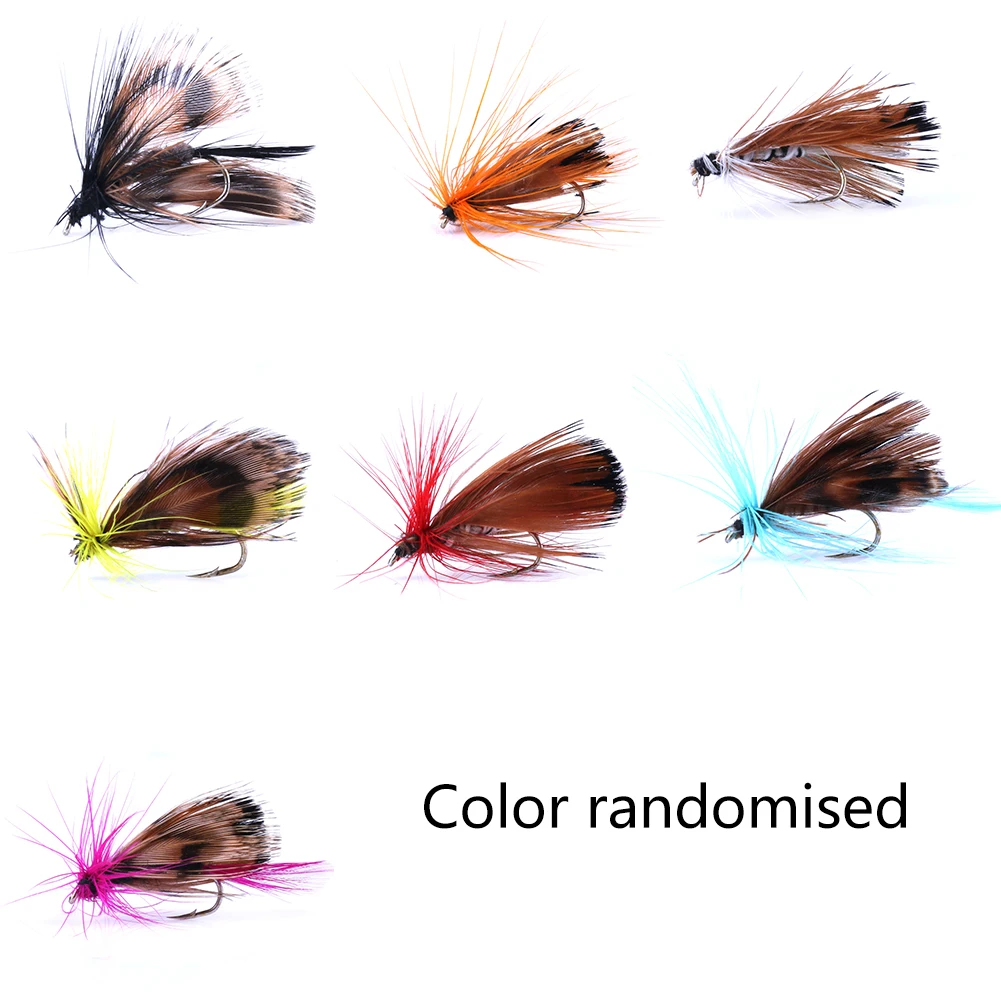 32 шт./кор. набор рыболовных крючков бабочка Барб муха яркие цвета соленой воды