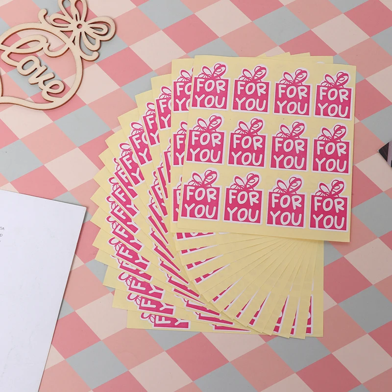 

180pcs/lot Pink Color For You Stickers DIY Hand Made For Gift Sealing Sticker