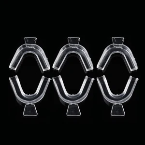 Термоформовочная инструмент для отбеливания зубов, 6 шт., складные лотки для зубов, отбеливающий гель для полости рта