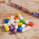 50 шт. Милая Мини таблетка для влюбленных с рулоном бумаги женская в бутылке капсула буква желания бутылка для вечерние ринки подарки для влюбленных подарки