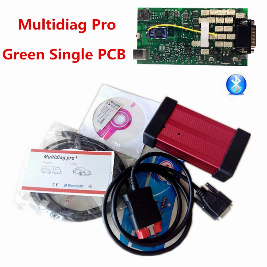 Новое прибытие одиночный PCB Multidiag MVDiag 2016R1 + Keygen/2017 1 Bluetooth TCS Pro OBD2 диагностический