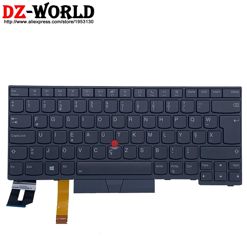 

New Original Gray TUF Turkish Backlit Keyboard for Lenovo Thinkpad T14 P14S Gen1 Gen2 Laptop 5N21B08407 5N21B08370