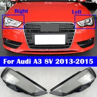 for audi a3 8v 2013 2015 car lens shell caps auto headlamp glass lampshade transparent head lamp light cover