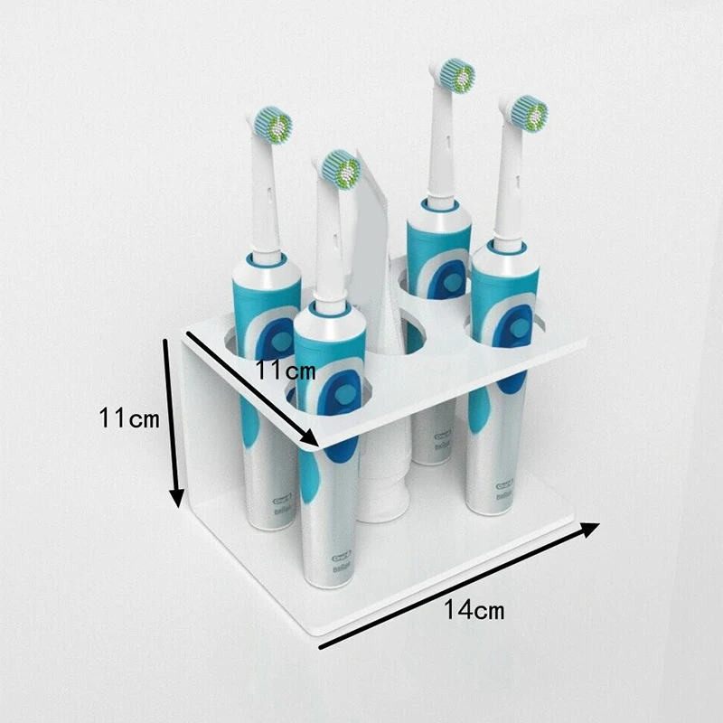 

Acrylic Wall Mounted Household Electric Toothbrush Holder Organizer Holder Bathroom Storage Rack Bathroom Accessories Tools New