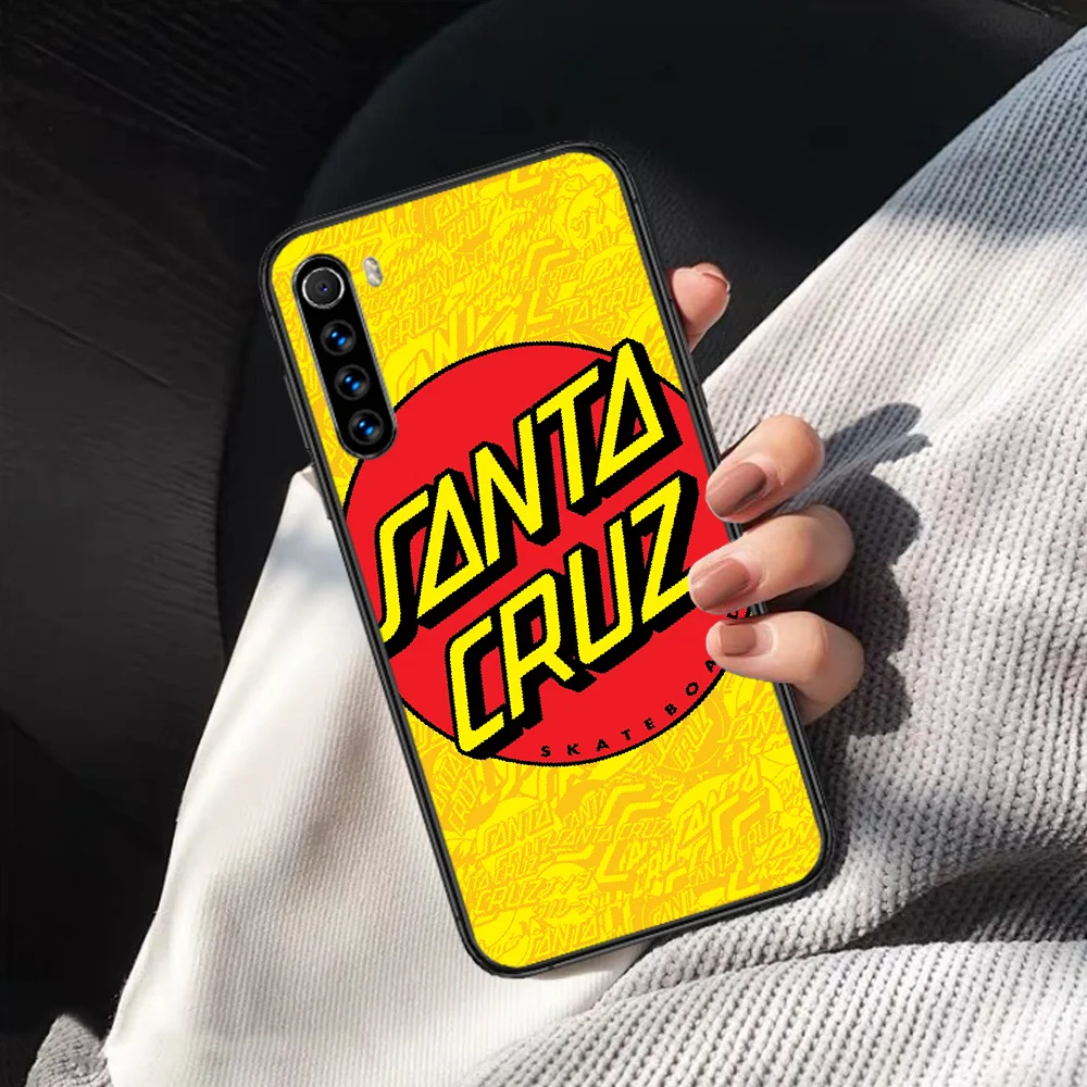 

Santa Cruz Skateboard Brand Phone Case Cover Hull For XIAOMI Redmi 7 7a 8 8a 9 9a NOTE 6 7 8 8t 9 9s Pro Max 4X black Etui