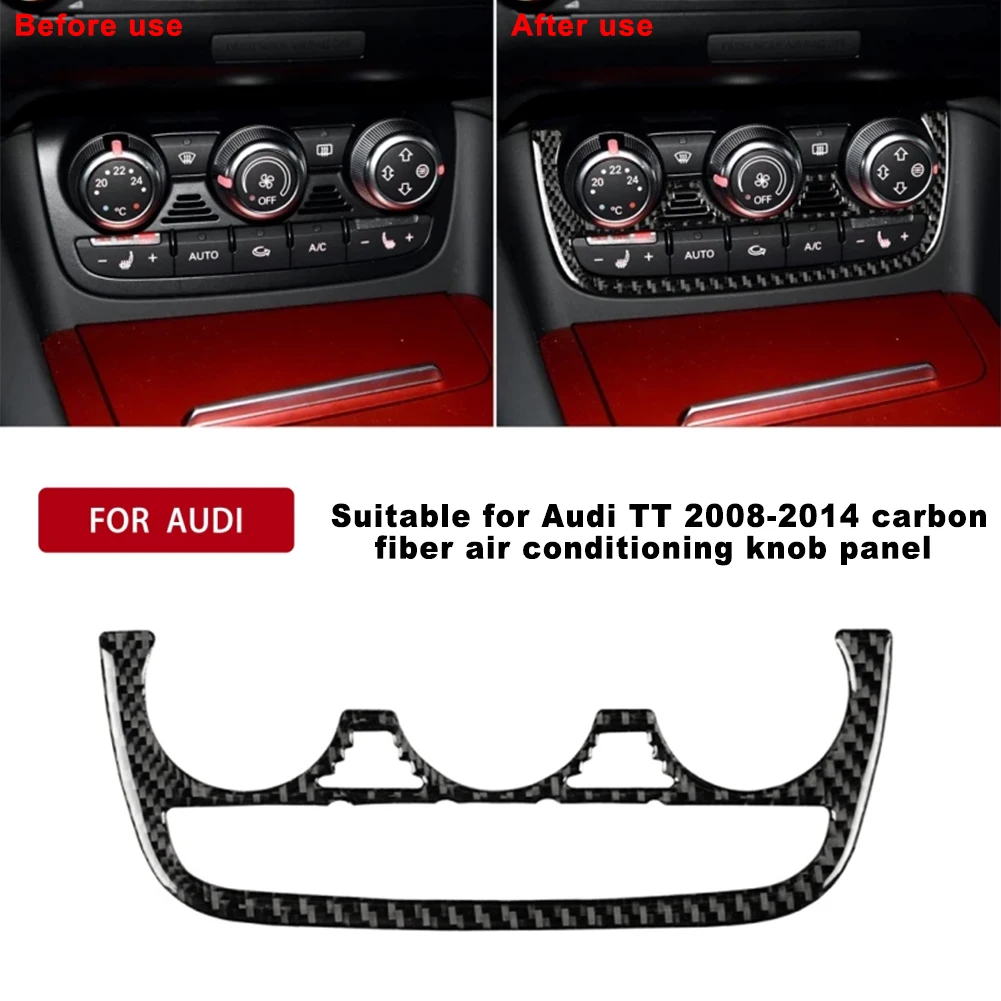 

Car Air Conditioning Button Strip Carbon Fiber Decorative Sticker for Audi TT 8n 8J MK123 TTRS 08 2009 2010 2011 2012 2013 2014