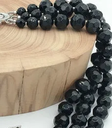 Чокер женский Трехслойный с бусинами короткое ожерелье в стиле ретро свадебная