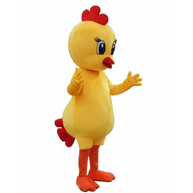 Цыпленок талисман костюмы для костюмированной вечеринки Вечерние игры платье на