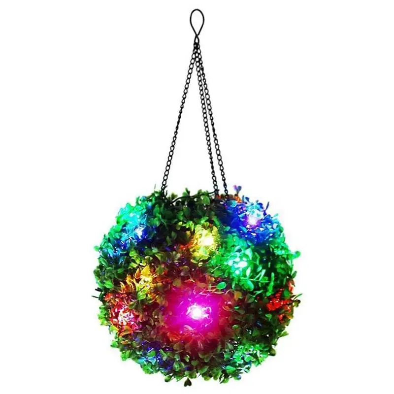 Открытый светодиодный солнечный светильник красочные искусственные Топиарий в