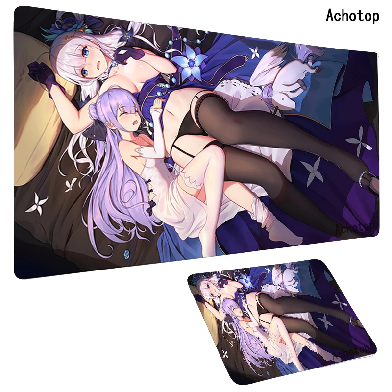

Re Zero 900x300 Sexy Anime Girl Large Lock Edge Mouse Pad Gamer Notebook Computer Mousepad Mats Office Desk Resting Surface Mat