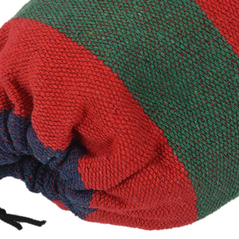 

rainbow Outdoor Leisure Single canvas Hammocks Ultralight Camping Hammock with backpack