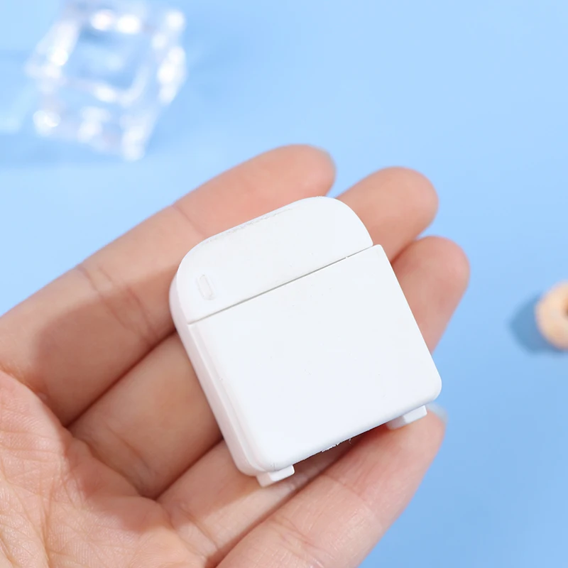 

Miniature Kitchen Dollhouse White Fridge Refrigerator Freezer Toy Decor Furniture Model Accessories Home Fridge Kid Pretend Play