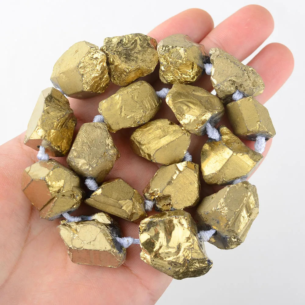 15 5 &quotНитей золото Мистик титана натуральный кристалл кварц Градуированные