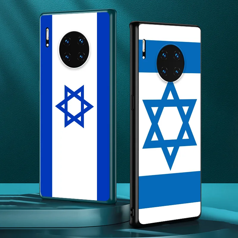 

Azerbaijan Israel Flag for Huawei Mate 40 RS 30 20 X 10 P Smart Z S Lite Pro Plus 2021 2020 2019 2018 Black Phone Case