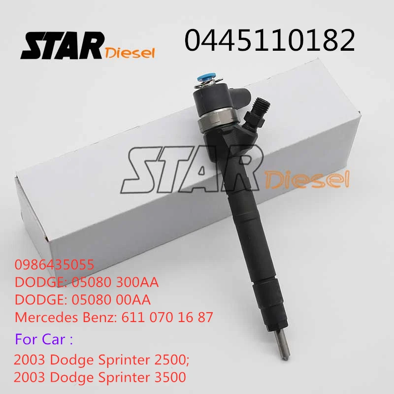 

Впрыскивающая Форсунка 0445110182 Топливные форсунки Common Rail 0 445 110 182 дизельный двигатель часть 0445 110 182