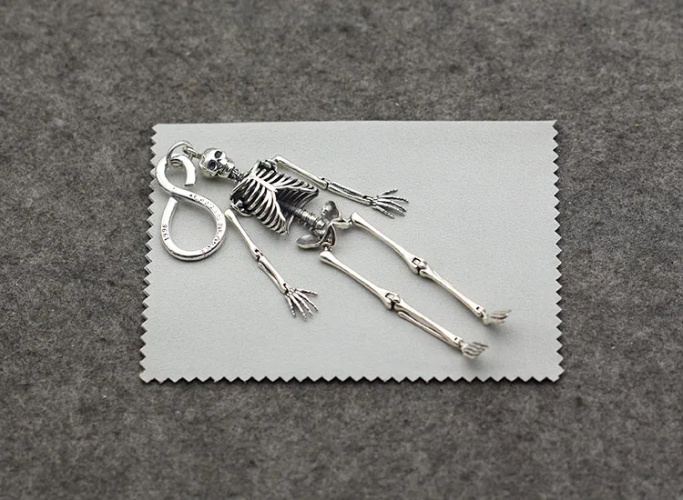 Мужской брелок S925 из стерлингового серебра индивидуальный классический в стиле