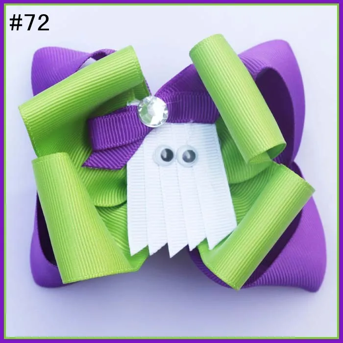 Бесплатная доставка-B 15 шт. бутик для Хэллоуина банты волос на День Благодарения