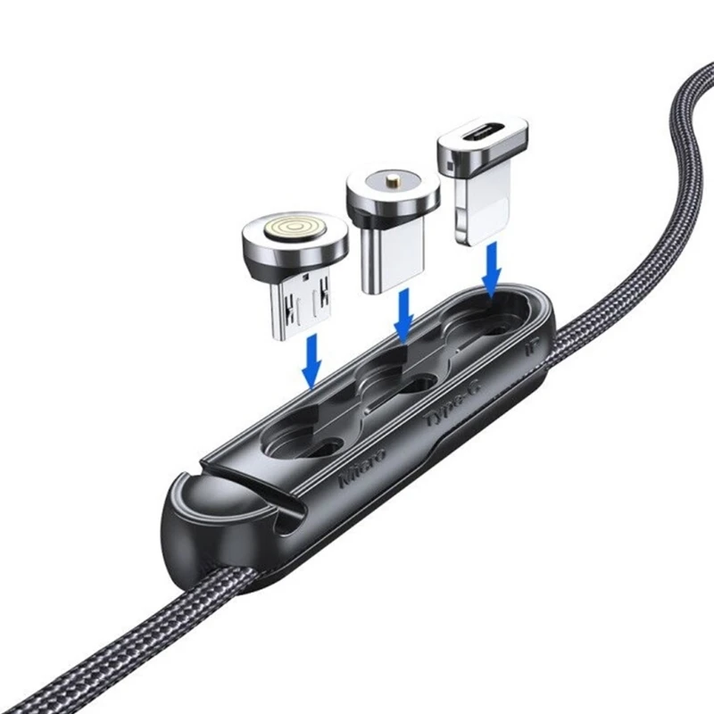 

Environmentally Friendly Silicone Cable Organization Magnetic Cable Plug Protective Sleeve for Micro USB Type C