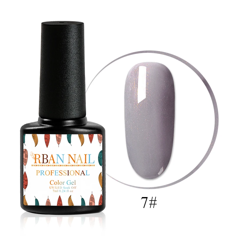 RBAN NAIL Naked Коричневая серия Гель-лак для ногтей 7 мл отмачиваемый осенний зимний лак для ногтей Полупостоянный лак для ногтей УФ-гель - Цвет: HHK3961