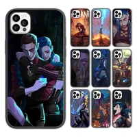hot Arcane Jinx Phone Case For iPhone pro max mini plus soft Cover Fundas