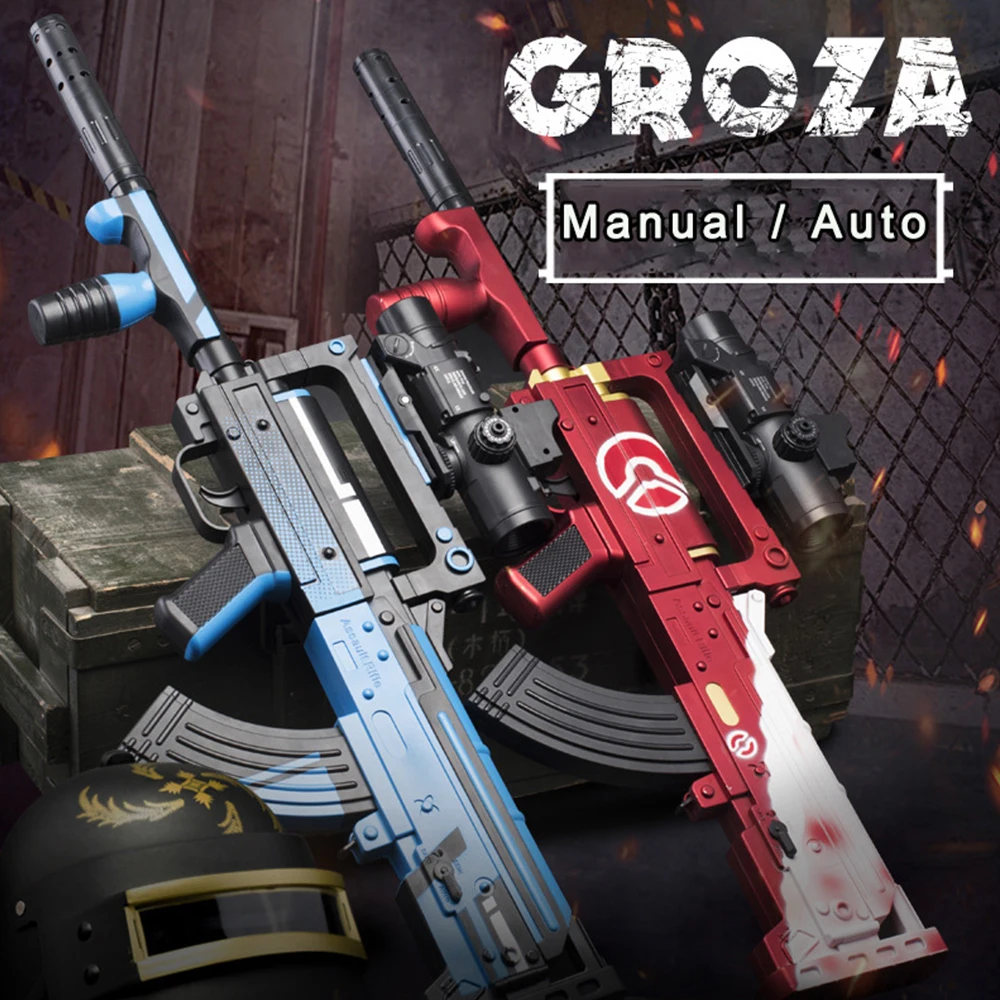 Игрушечный пистолет с водяными пулями Groza черные и синие водяные пули Штурмовая