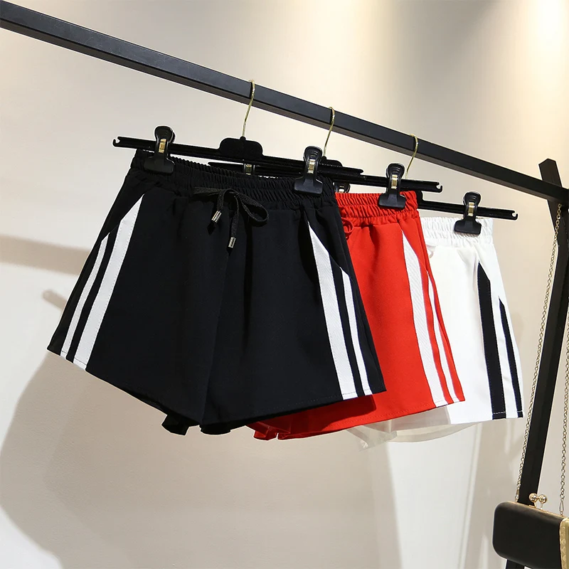 Шорты женские повседневные с широкими штанинами свободные уличные короткие