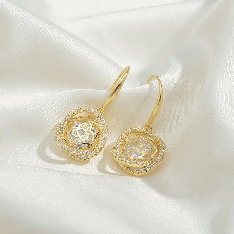 

Wholesale Zircon Earrings Sterling Silvers Post For Women Jewelry Gift