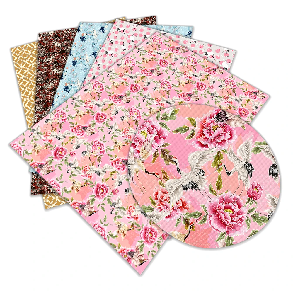 Новинка красивые простыни из искусственной кожи с японским цветочным принтом 30