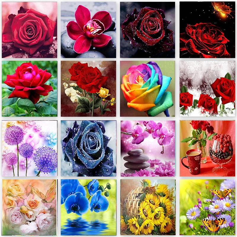 Полная круглая Алмазная вышивка мозаика сделай сам 5D алмазная живопись розовый