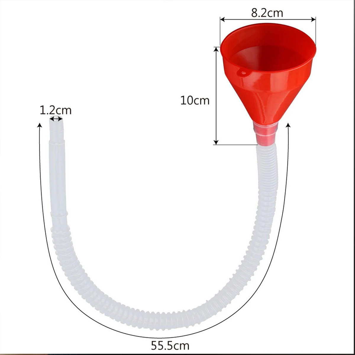 Пластиковая наполнительная Воронка для автомобиля мотоцикла с красным носиком